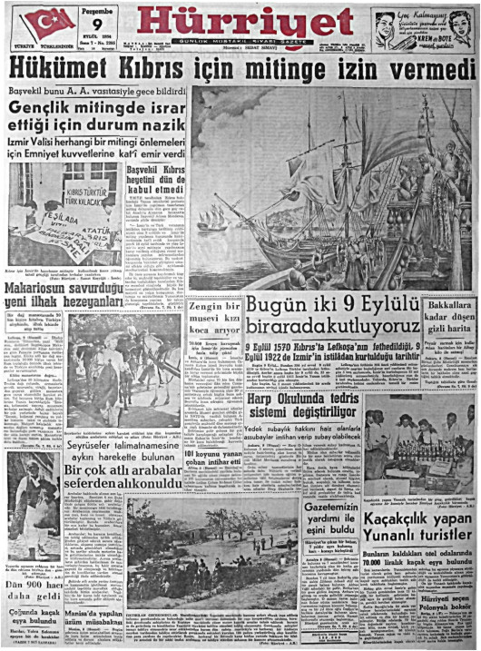 Tarihten bir gazete sayfası