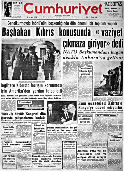 Tarihten bir gazete sayfası