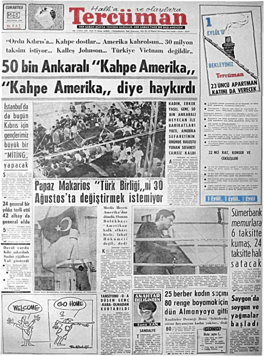 Tarihten bir gazete sayfası