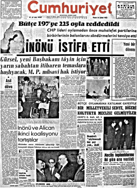 Tarihten bir gazete sayfası