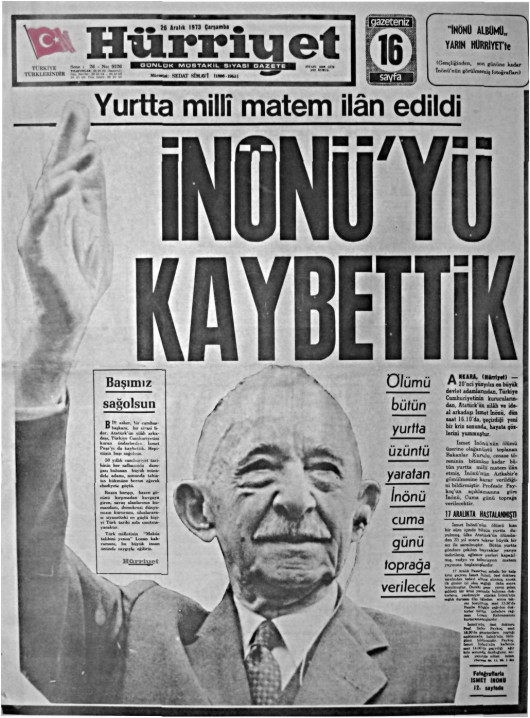 Tarihten bir gazete sayfası