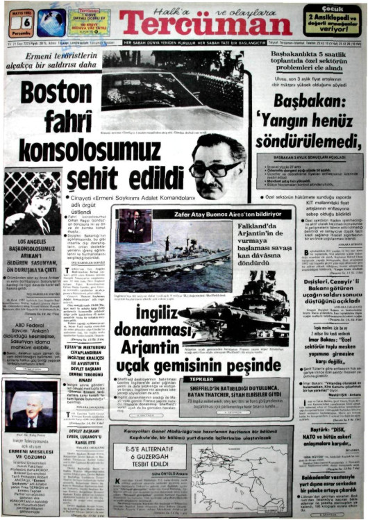 Tarihten bir gazete sayfası