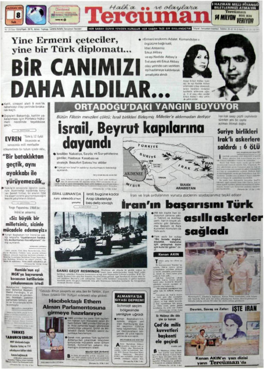 Tarihten bir gazete sayfası