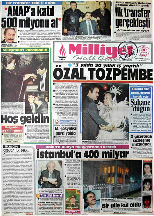Tarihten bir gazete sayfası
