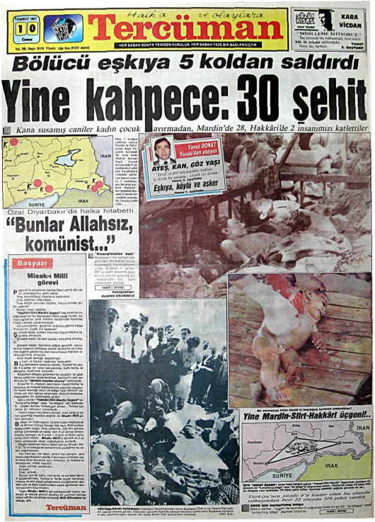 Tarihten bir gazete sayfası