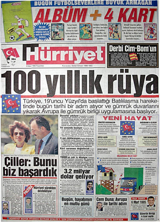Tarihten bir gazete sayfası
